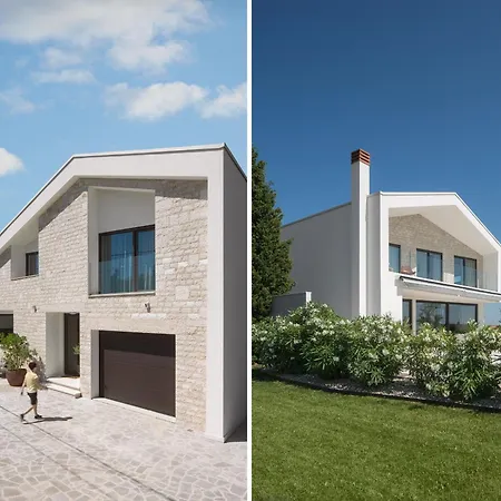 Mariva For 8 Persons Near Porec With 44 M2 Heated Pool, Sea View, Fitness & Kids Playground