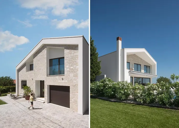 Mariva For 8 Persons Near Porec With 44 M2 Heated Pool, Sea View, Fitness & Kids Playground